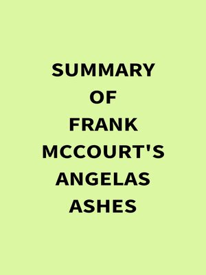cover image of Summary of Frank McCourt's Angelas Ashes